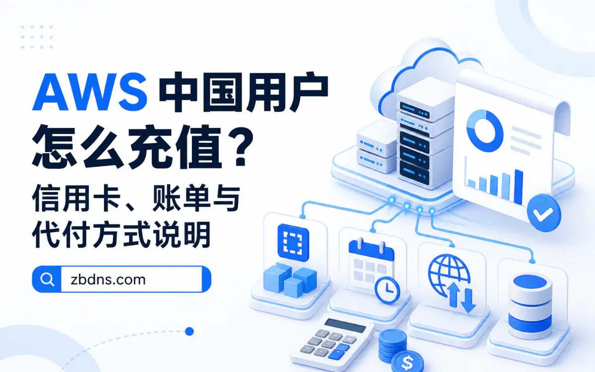 AWS 中国用户怎么充值？信用卡、账单与代付方式说明主题的文章封面