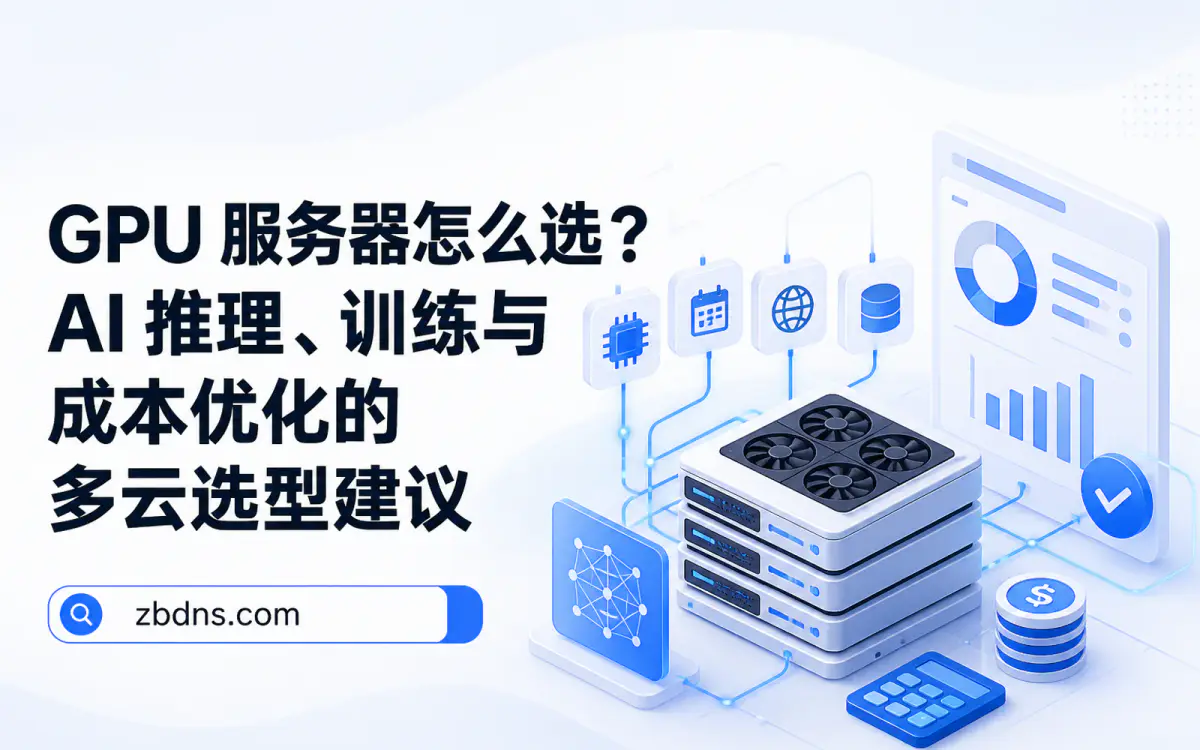 GPU 服务器怎么选？AI 推理、训练与成本优化的多云选型建议主题的文章封面