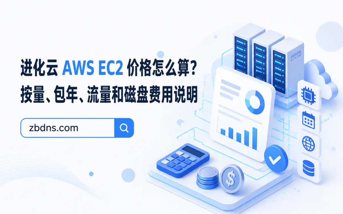 展示云服务器、网站后台和监控图表的现代技术工作台